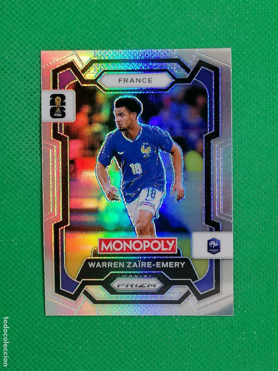 Cromos de F&uacute;tbol: 11 WARREN ZAIRE EMERY FRANCIA SILVER PARALELA ⚽ PANINI PRIZM MONOPOLY FIFA WORLD CUP 26 2026 ⚽