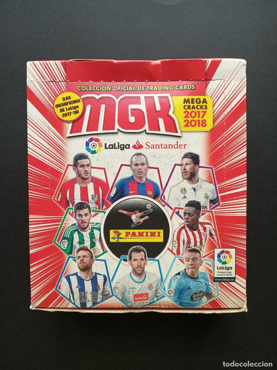 Cromos de F&uacute;tbol: RESERVADO G****l CAJA 16 SOBRES SIN ABRIR ⚽ PANINI &reg; MEGACRACKS 2017 2018 MGK 17 18 MESSI LEYENDAS ?