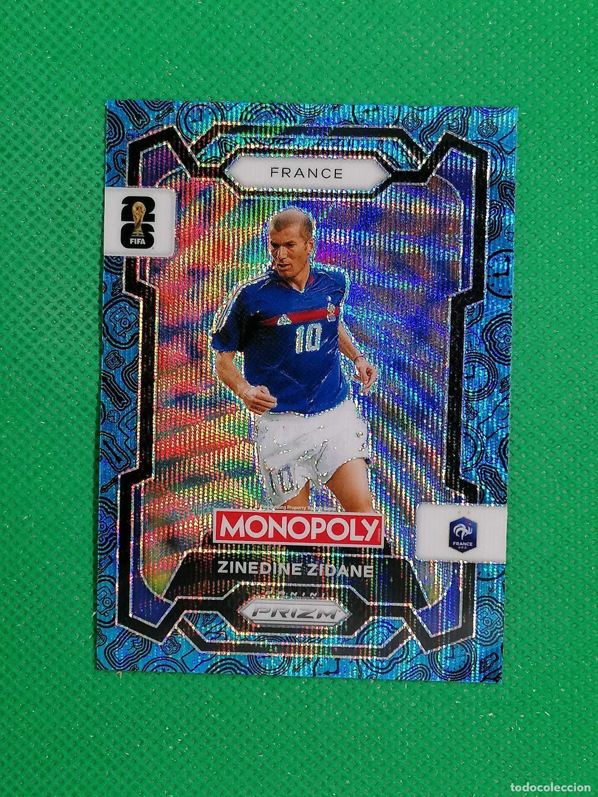 Cromos de F&uacute;tbol: 9 ZINEDINE ZIDANE FRANCIA BLUE AZUL PARALELA ⚽ PANINI PRIZM MONOPOLY FIFA WORLD CUP 26 2026 ⚽