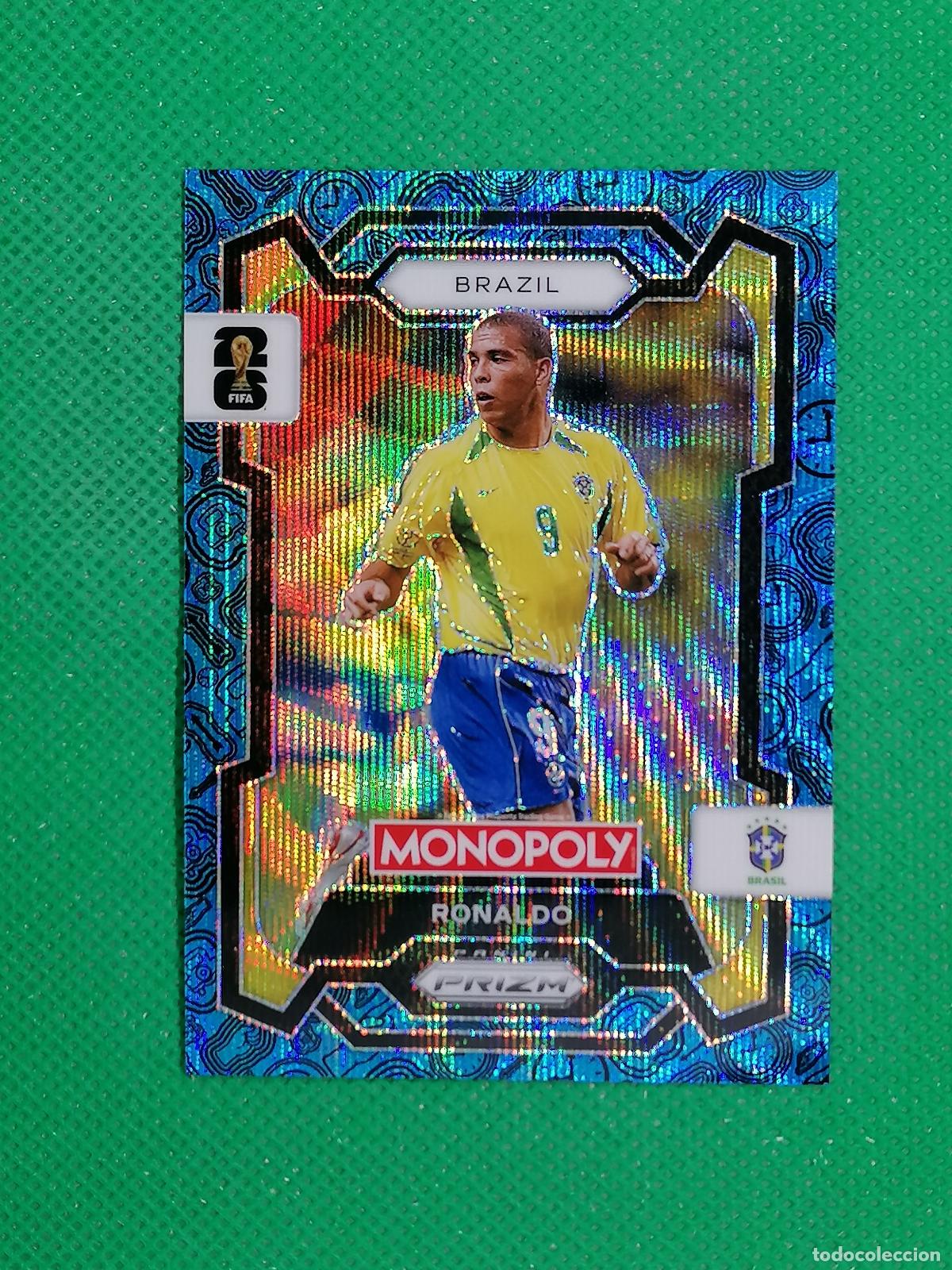 Cromos de F&uacute;tbol: 18 RONALDO BRASIL BLUE AZUL PARALELA ⚽ PANINI PRIZM MONOPOLY FIFA WORLD CUP 26 2026 ⚽