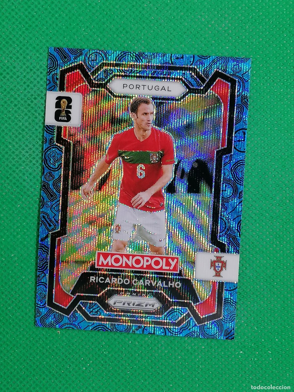 Cromos de F&uacute;tbol: 32 RICARDO CARVALHO PORTUGAL AZUL PARALELA ⚽ PANINI PRIZM MONOPOLY FIFA WORLD CUP 26 2026 ⚽