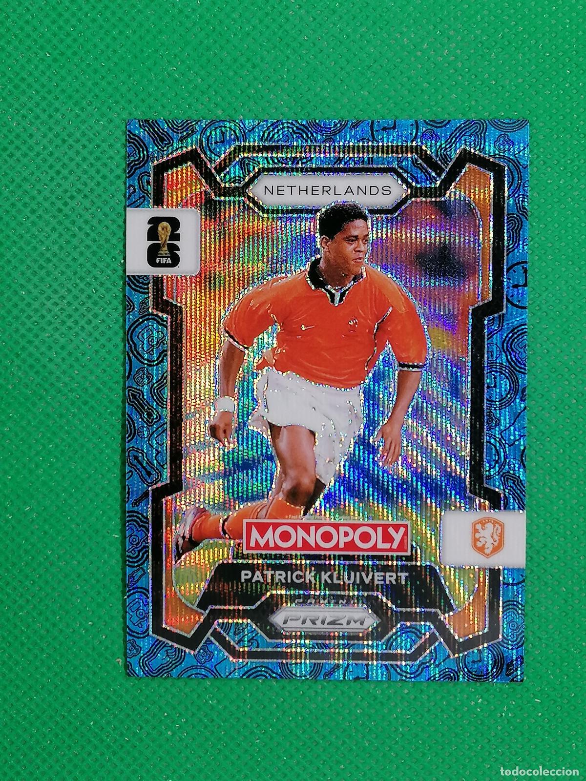 Cromos de F&uacute;tbol: 72 PATRICK KLUIVERT HOLANDA BLUE AZUL PARALELA ⚽ PANINI PRIZM MONOPOLY FIFA WORLD CUP 26 2026 ⚽
