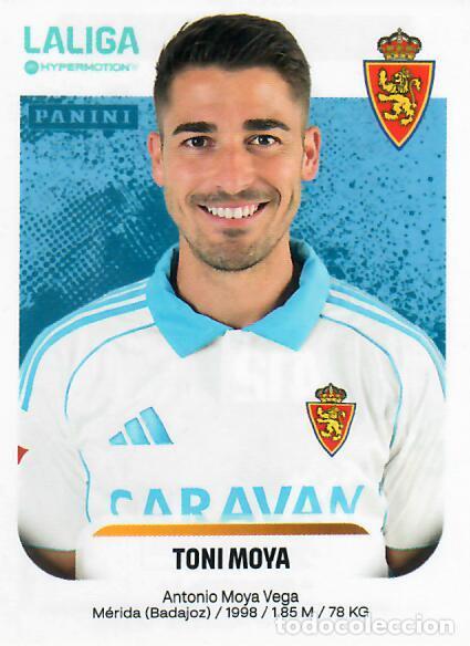 Cromos de F&uacute;tbol: PANINI HYPERMOTION 2025-26 (25 - 26) - N&ordm; 412 BIS - TONI MOYA - ZARAGOZA