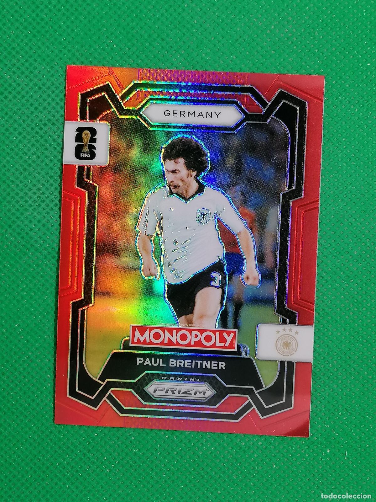 Cromos de F&uacute;tbol: 63 PAUL BREITNER ALEMANIA RED ROJA PARALELA ⚽ PANINI PRIZM MONOPOLY FIFA WORLD CUP 26 2026 ⚽