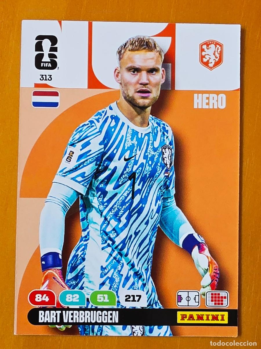 Cromos de F&uacute;tbol: 313 Bart Verbruggen, Hero, Pa&iacute;ses Bajos Holanda, Panini Adrenalyn XL Fifa World Cup 2026 Mundial 26