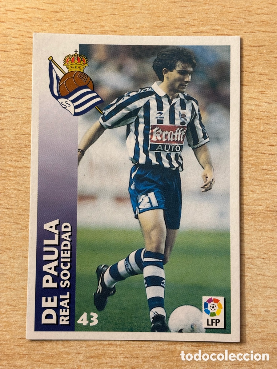 Cromos de F&uacute;tbol: # 43 De Paula Real Sociedad Chupa Chups 98 99