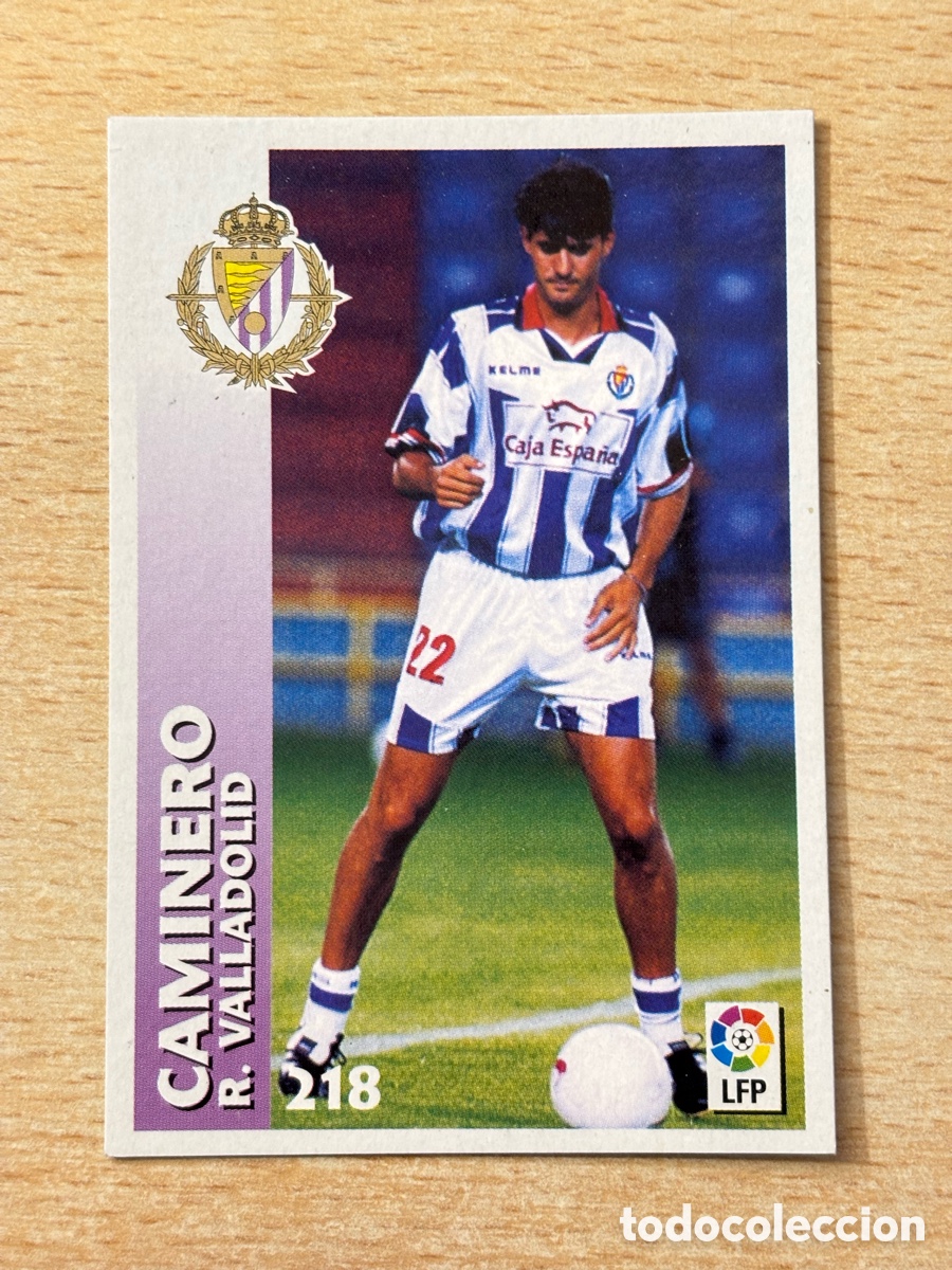 Cromos de F&uacute;tbol: # 218 Caminero Real Valladolid Chupa Chups 98 99