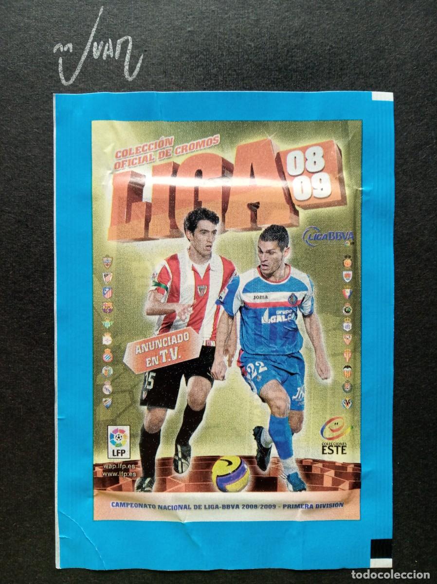 Cartes &agrave; collectionner de Football: SOBRE SIN ABRIR VERS. ESTRECHO ⚽ PANINI &reg; 2008 2009 LIGA ESTE 08 09 MESSI ? BARCELONA MADRID ROOKIE