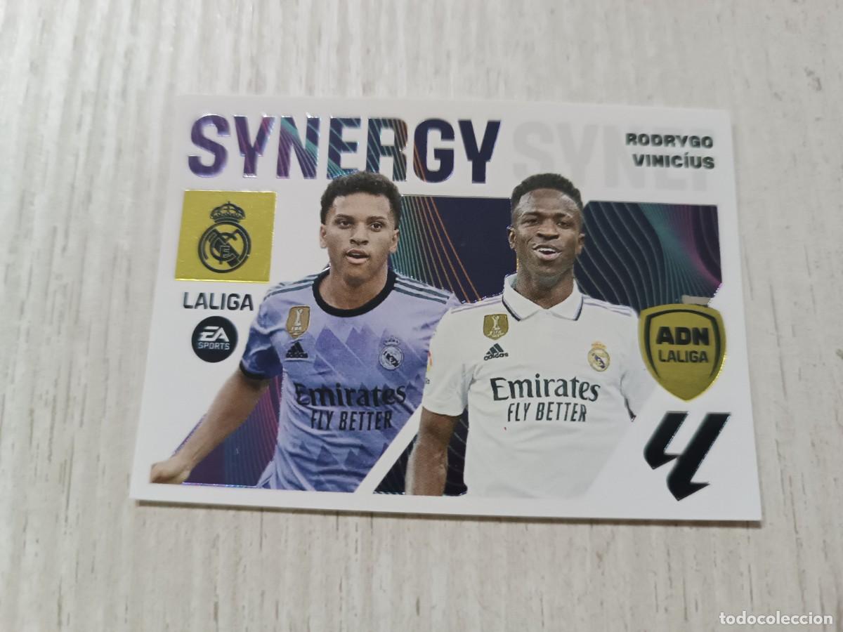 Cromos de F&uacute;tbol: SYNERGY 20 RODRYGO VINICIUS NUNCA PEGADO LIGA ESTE 23 24 2023 2024