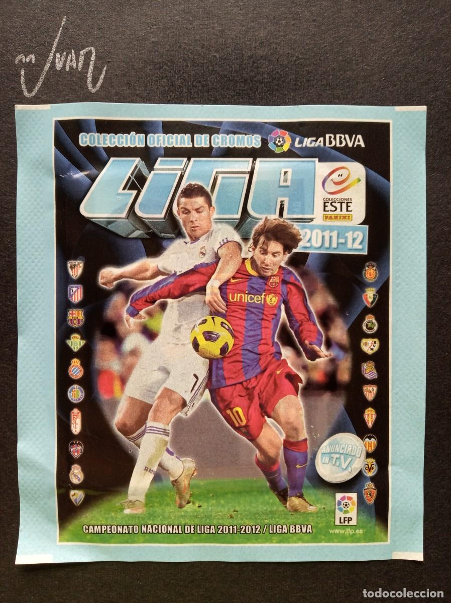 Cromos de F&uacute;tbol: SOBRE SIN ABRIR VERSION ANCHO ⚽ PANINI &reg; 2011 2012 LIGA ESTE 11 12 MESSI ? CRISTIANO RONALDO ROOKIE
