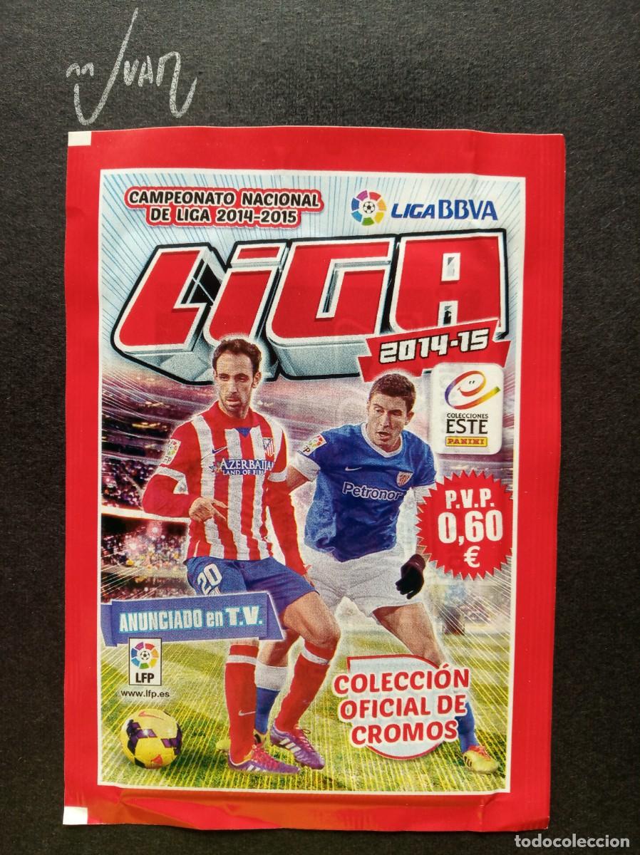 Figurine di Calcio: SOBRE SIN ABRIR VERS. ESTRECHO ⚽ PANINI &reg; 2014 2015 LIGA ESTE 14 15 MESSI ? CRISTIANO RONALDO ROOKIE