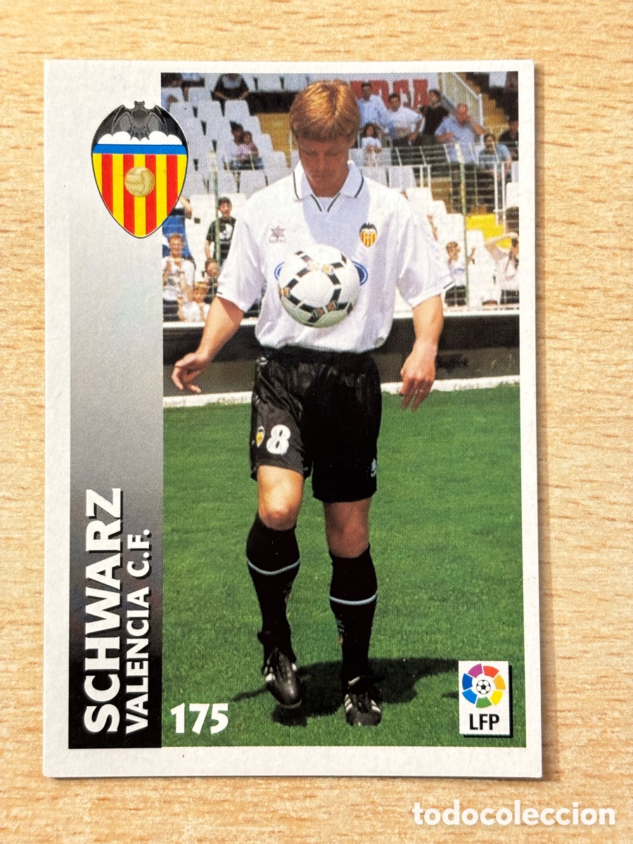 Cromos de F&uacute;tbol: # 175 Schwarz Valencia CF Chupa Chups 98 99