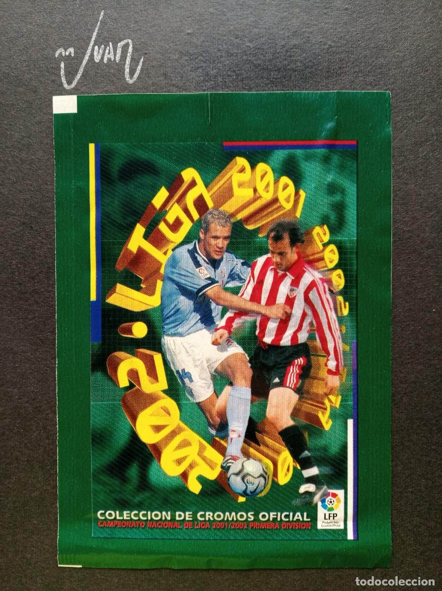 Cromos de F&uacute;tbol: SOBRE ABIERTO SIN CROMOS ⚽ PANINI &reg; LIGA 2001 2002 COLECCIONES ESTE 01 02