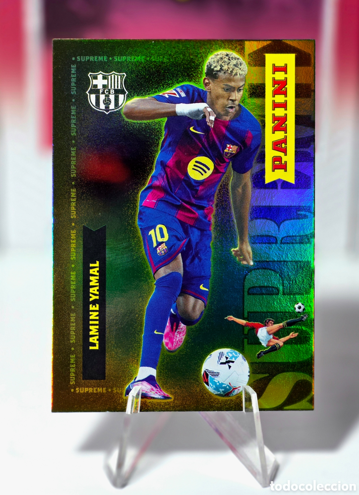Cromos de F&uacute;tbol: Lamine Yamal Supreme Panini Club FC Barcelona 2026