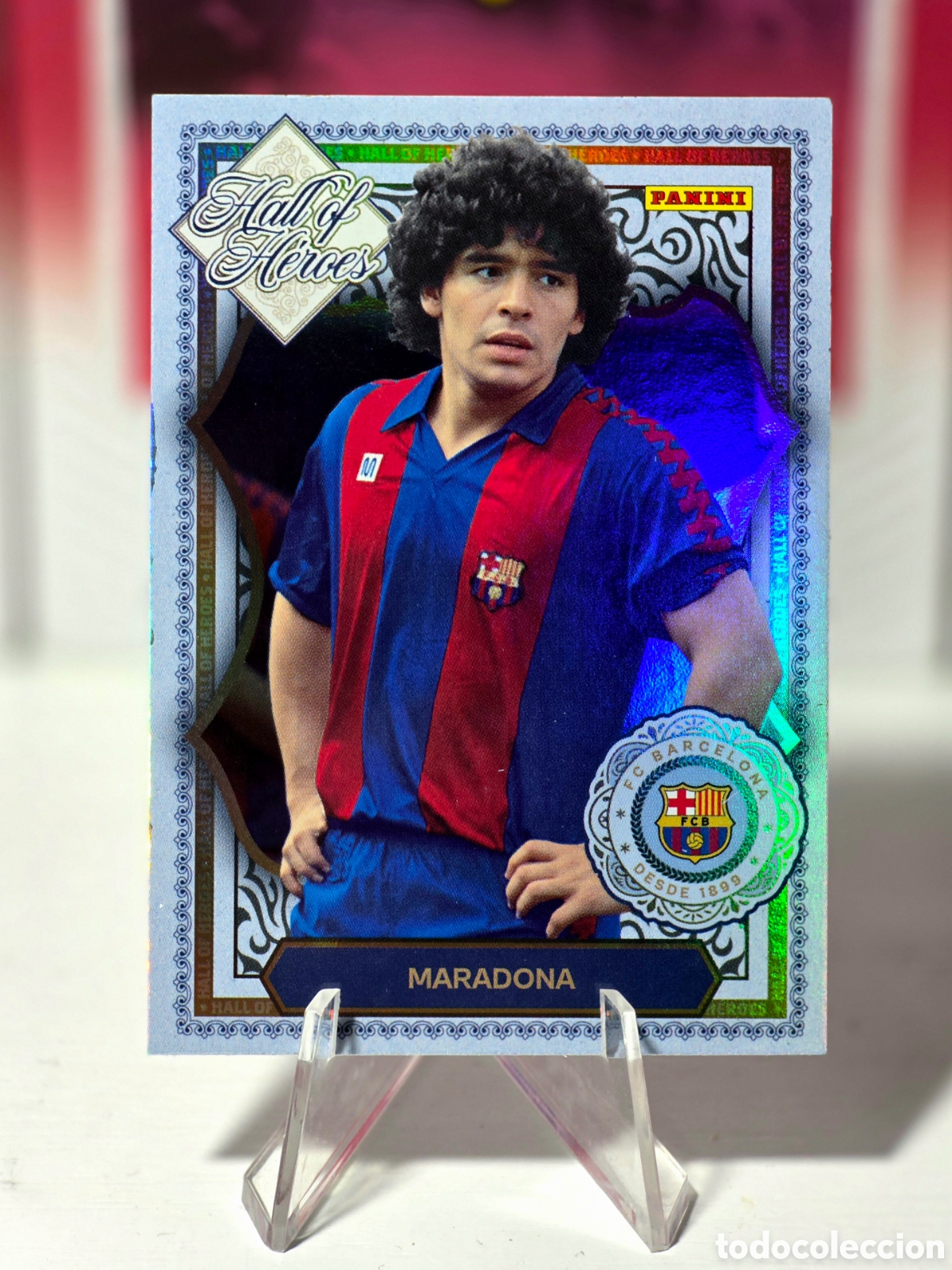 Cromos de F&uacute;tbol: Diego Maradona Hall of Heroes Panini Club FC Barcelona 2026