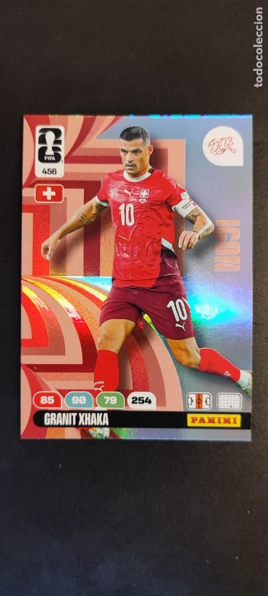 Fu&szlig;ball-Sticker: ADRENALYN XL FIFA WORLD CUP 2026 CARD ICON XHAKA SUIZA # 456 PANINI