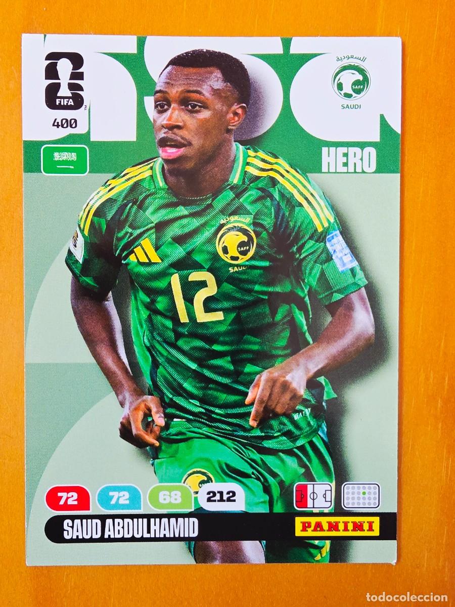 Fu&szlig;ball-Sticker: 400 Saud Abdulhamid, Hero, Arabia Saud&iacute;, Panini Adrenalyn XL Fifa World Cup 2026 Mundial 26