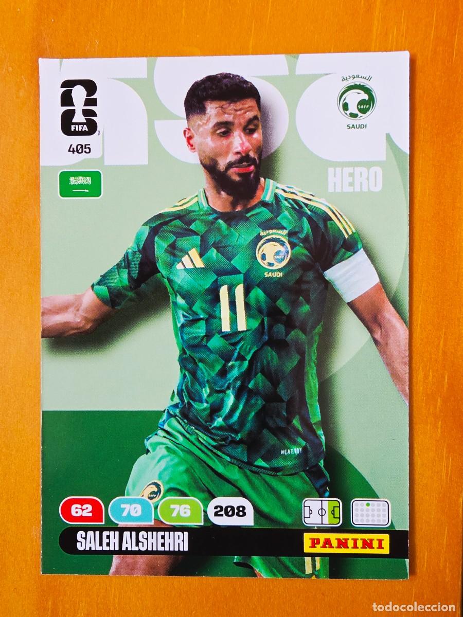 Cromos de F&uacute;tbol: 405 Saleh Alshehri, Hero, Arabia Saud&iacute;, Panini Adrenalyn XL Fifa World Cup 2026 Mundial 26