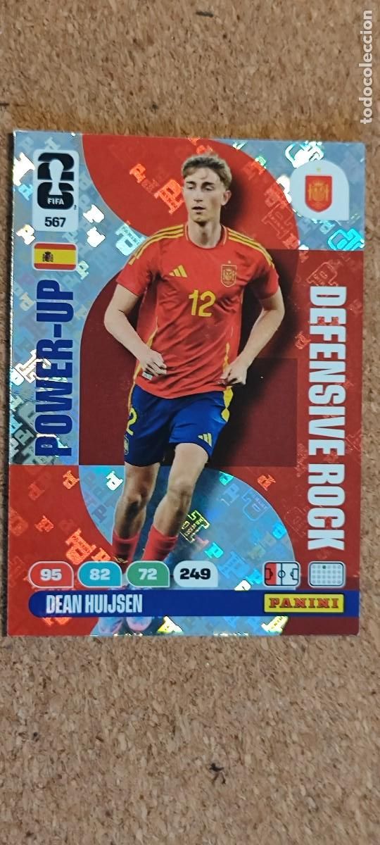 Cromos de F&uacute;tbol: ADRENALYN XL FIFA WORLD CUP 2026 CARD POWER-UP HUIJSEN ESPA&Ntilde;A # 567 PANINI