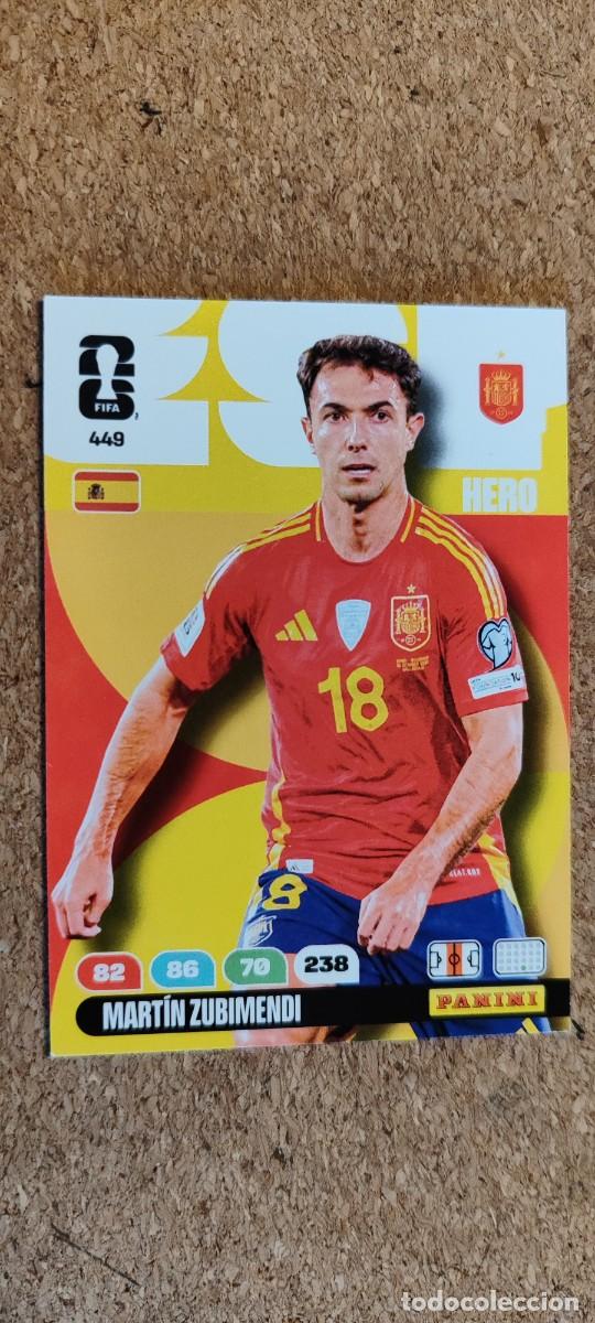 Cromos de F&uacute;tbol: ADRENALYN XL FIFA WORLD CUP 2026 CARD ZUBIMENDI ESPA&Ntilde;A # 449 PANINI