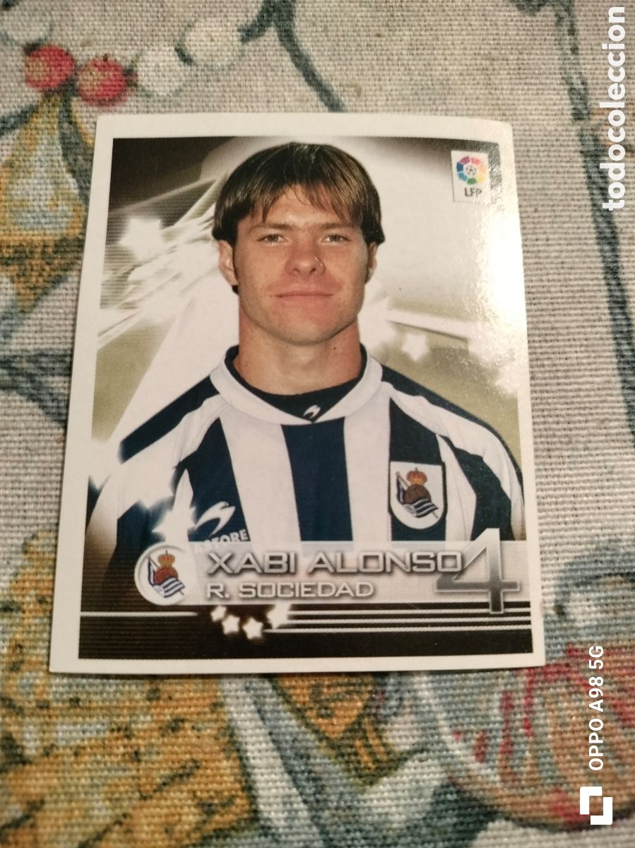 Cromos de F&uacute;tbol: Cromo Xabi Alonso Superliga 2003 Panini liga temporada 2002 2003 02 03