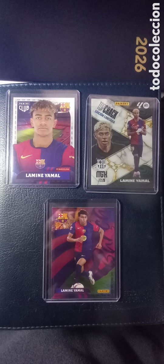 Cromos de F&uacute;tbol: Lote 3 cartas de Lamine Yamal PANINI