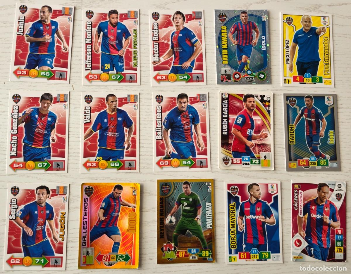 Cromos de F&uacute;tbol: LOTE DE 15 TRADING CARDS ADRENALYN XL DEL LEVANTE U.D. &middot; Diferentes temporadas