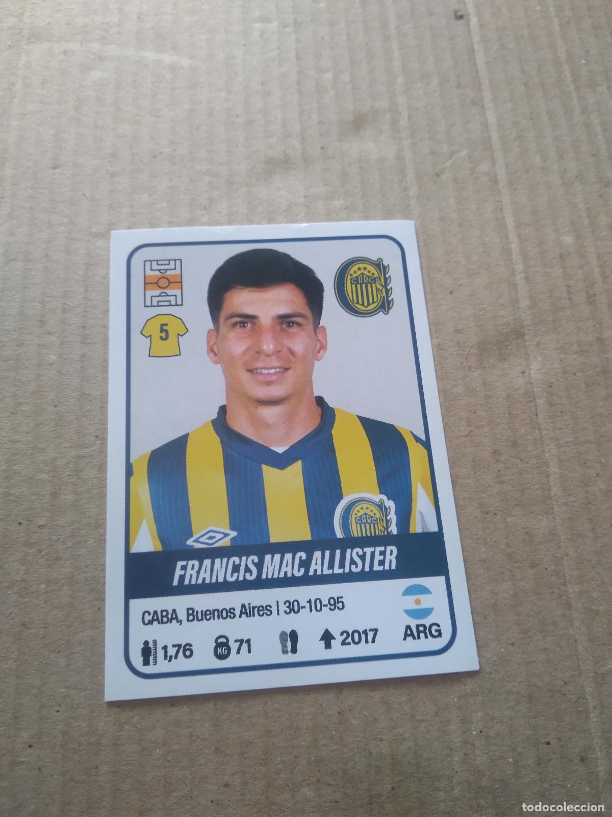 Cromos de F&uacute;tbol: 369 FRANCIS MAC ALLISTER ROSARIO CENTRAL CROMO FUTBOL ARGENTINO PANINI LIGA ARGENTINA 2023