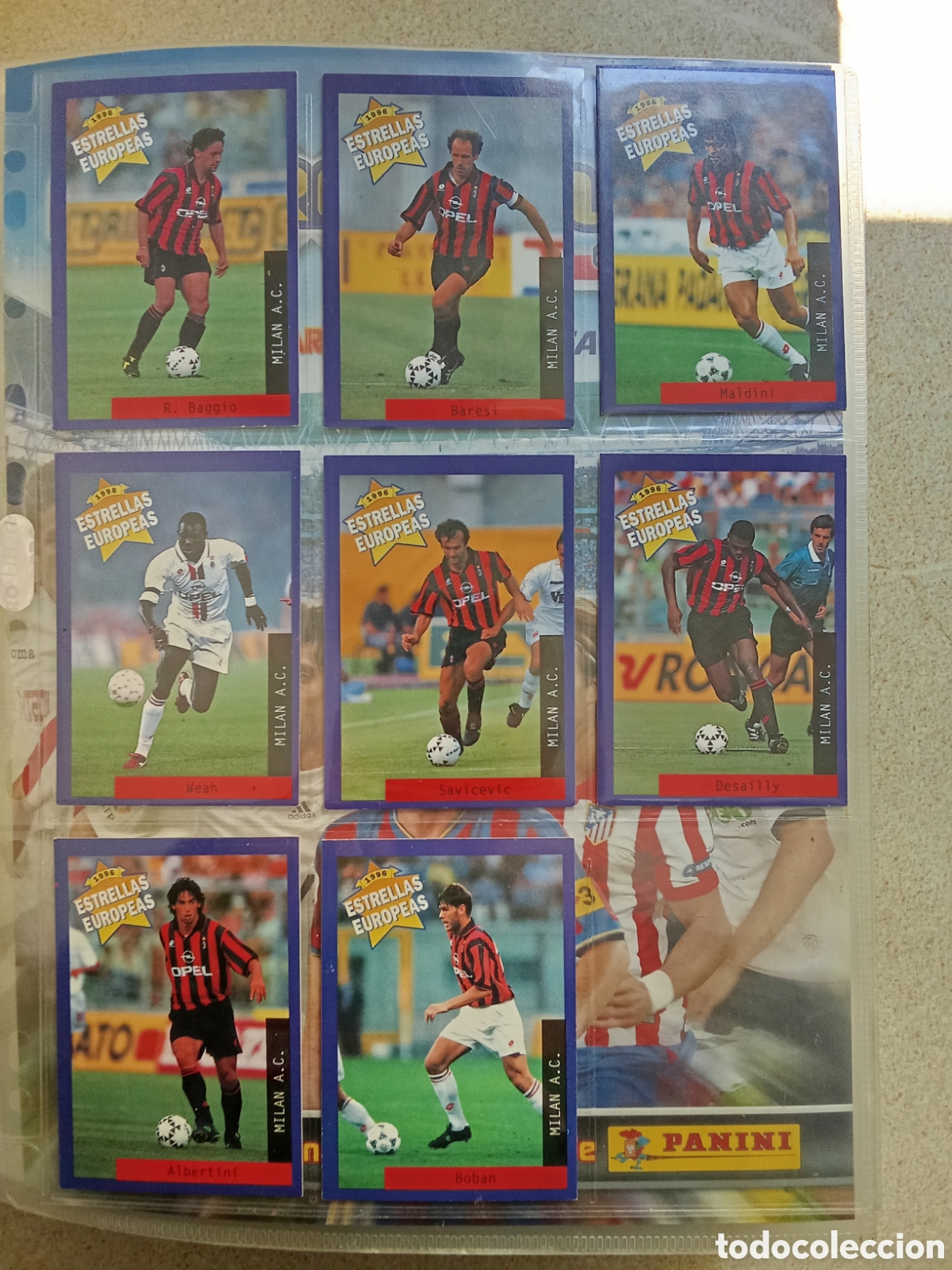 Cromos de F&uacute;tbol: 94 WEAH MILAN ESTRELAS EUROPEAS 1996 PANINI . CROMO NUEVO
