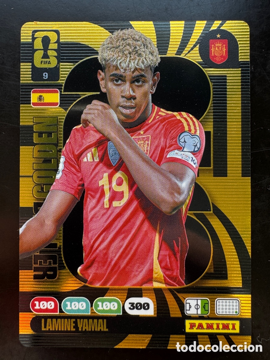 Cromos de F&uacute;tbol: Lamine Yamal Golden Baller Espa&ntilde;a Mundial 2026 Adrenalyn