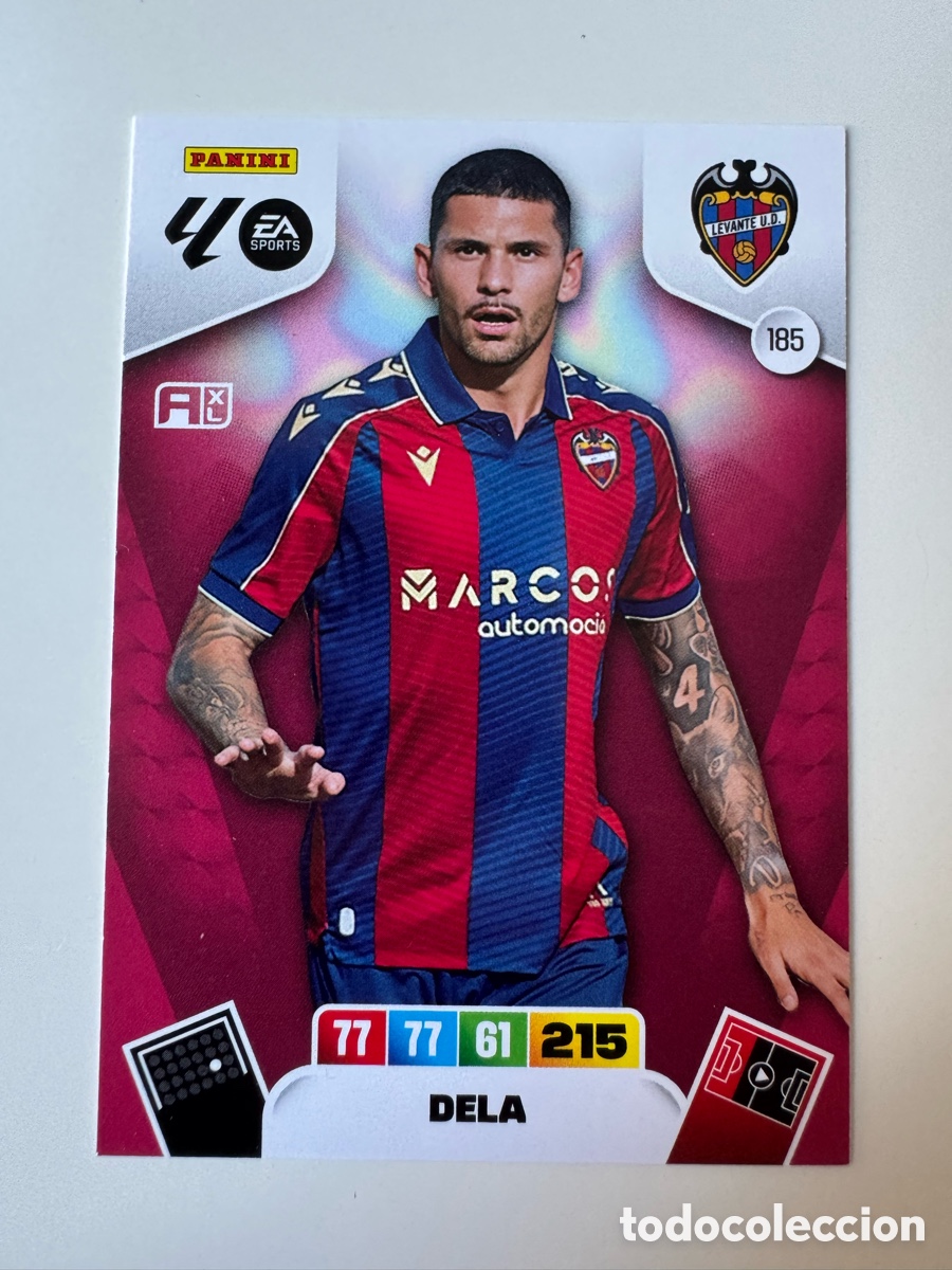 Cromos de F&uacute;tbol: PANINI ADRENALYN XL LIGA EA SPORTS 2025-2026 25-26 &ndash; Dela Levante UD N&ordm; 185