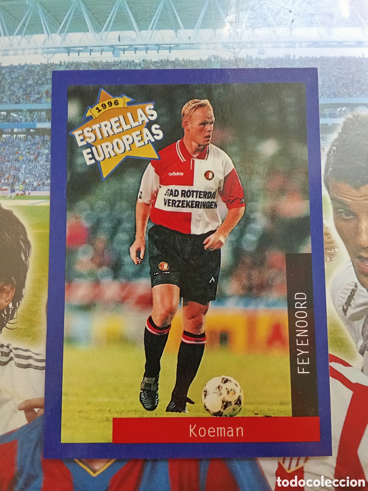 Cromos de F&uacute;tbol: 79 KOEMAN FEYENOORD ESTRELLAS EUROPEAS PANINI 1996. NUEVO