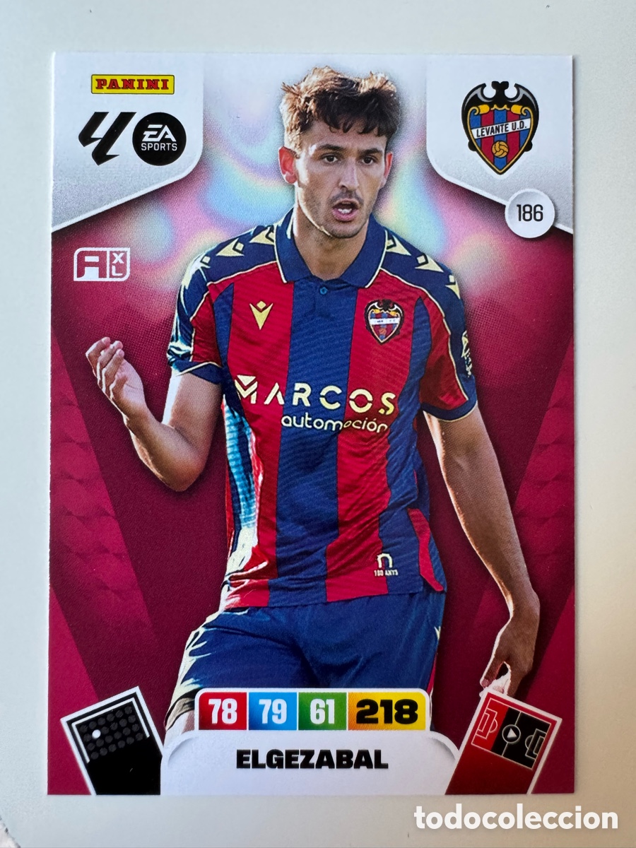 Cromos de F&uacute;tbol: PANINI ADRENALYN XL LIGA EA SPORTS 2025-2026 25-26 &ndash; Unai Elgezabal Levante UD N&ordm; 186