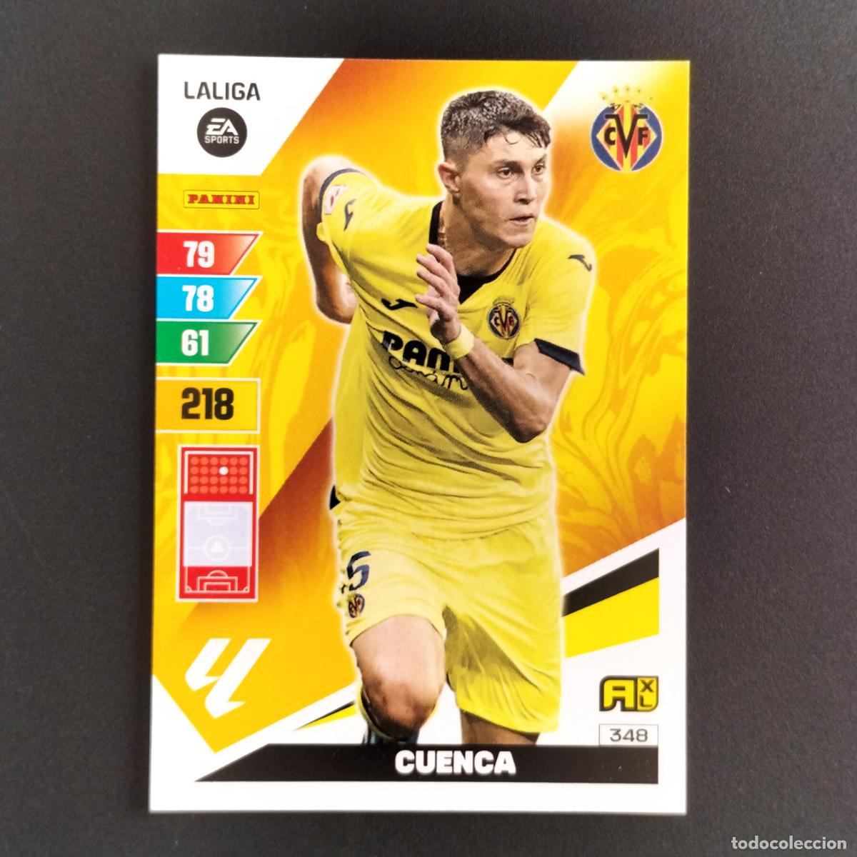 Cromos de F&uacute;tbol: 348 CUENCA VILLARREAL CROMOS ADRENALYN XL LALIGA CARD 2023 2024 23 214 PANINI