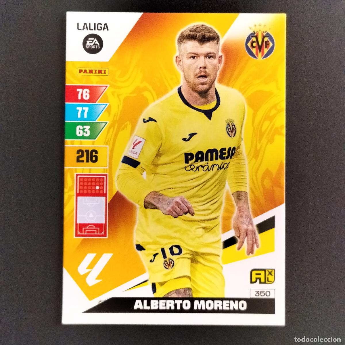 Cromos de F&uacute;tbol: 350 ALBERTO MORENO VILLARREAL CROMOS ADRENALYN XL LALIGA CARD 2023 2024 23 214 PANINI