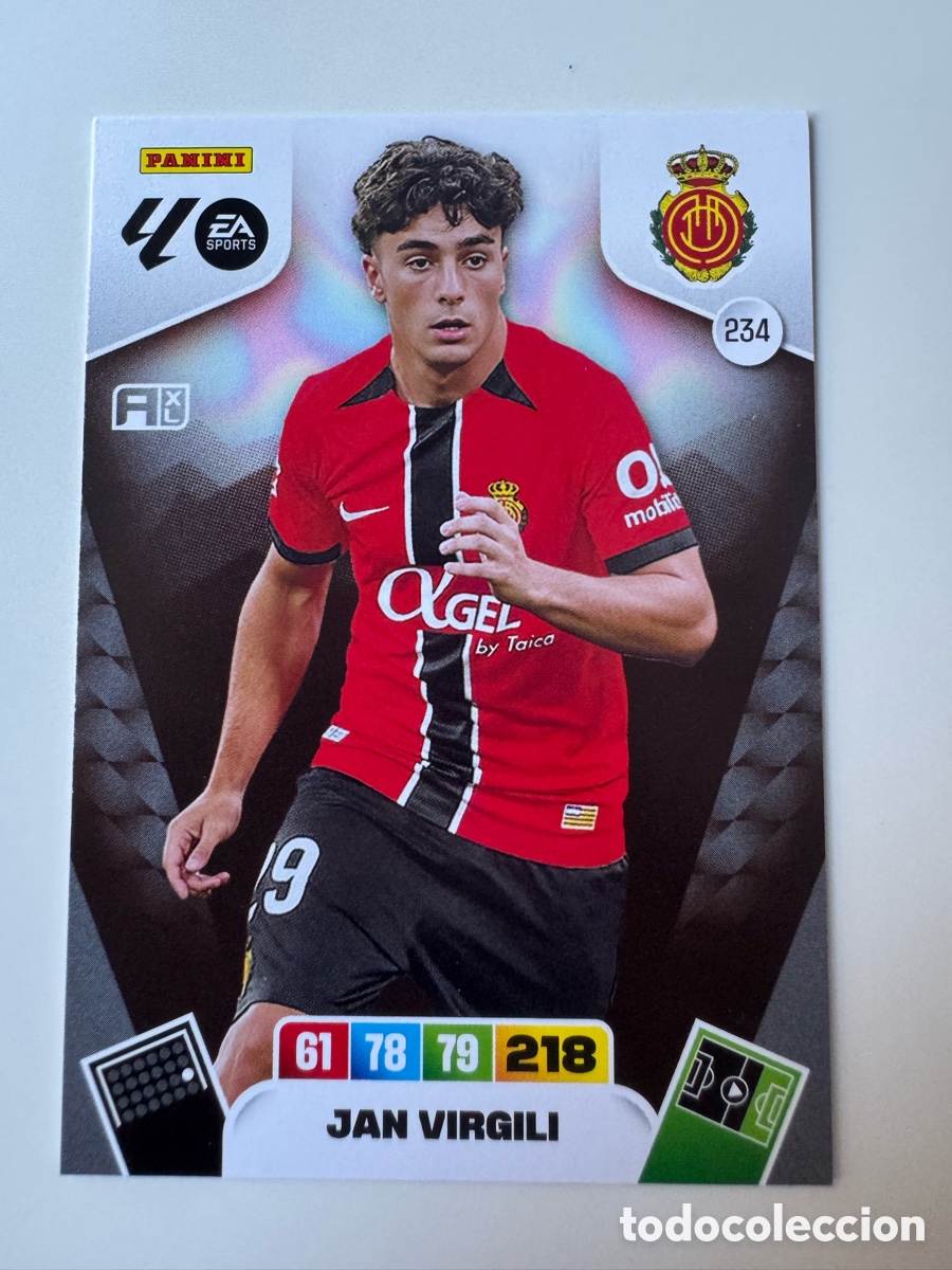 Cromos de F&uacute;tbol: PANINI ADRENALYN XL LIGA EA SPORTS 2025-2026 25-26 &ndash; Jan Virgili RCD Mallorca N&ordm; 234