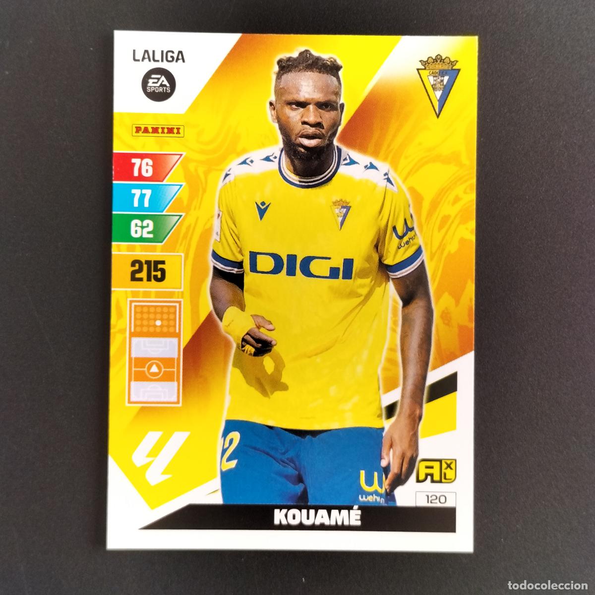 Cromos de F&uacute;tbol: 120 KOUAME CADIZ CROMOS ADRENALYN XL LALIGA CARD 2023 2024 23 214 PANINI