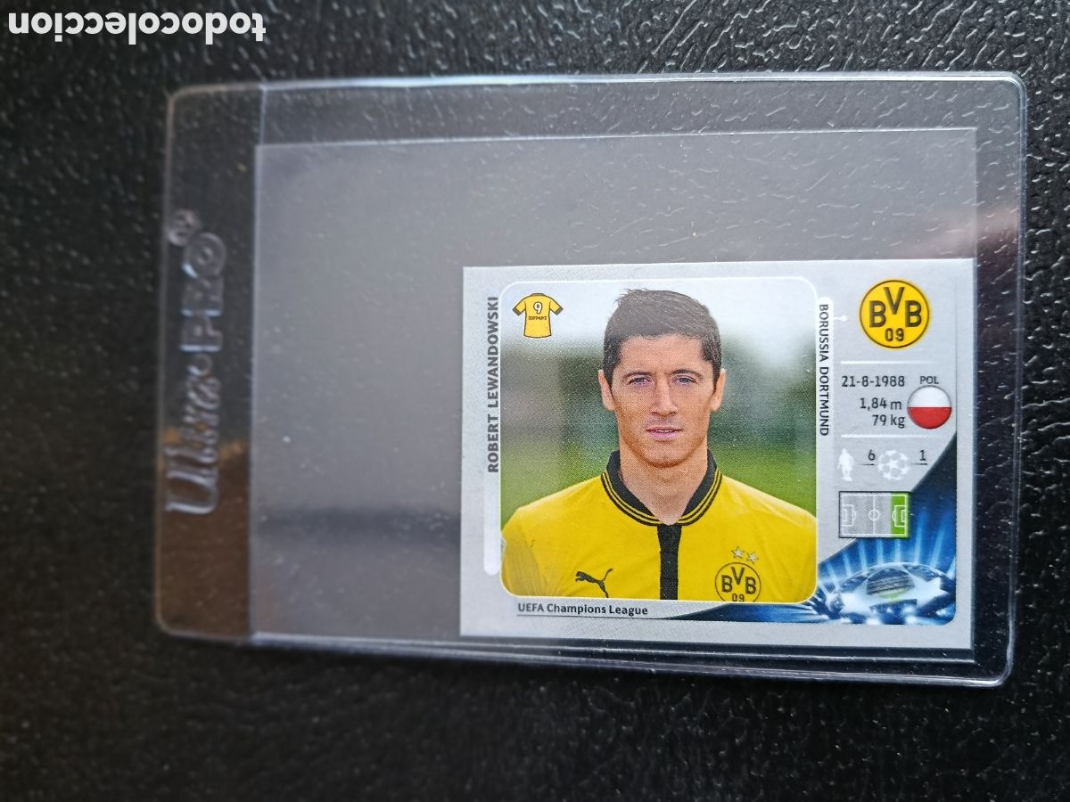 Cromos de F&uacute;tbol: N&ordm; 298 ROBERT LEWANDOWSKI BORUSSIA DORTMUND barcelona UEFA CHAMPIONS LEAGUE 2012 2013 12 13