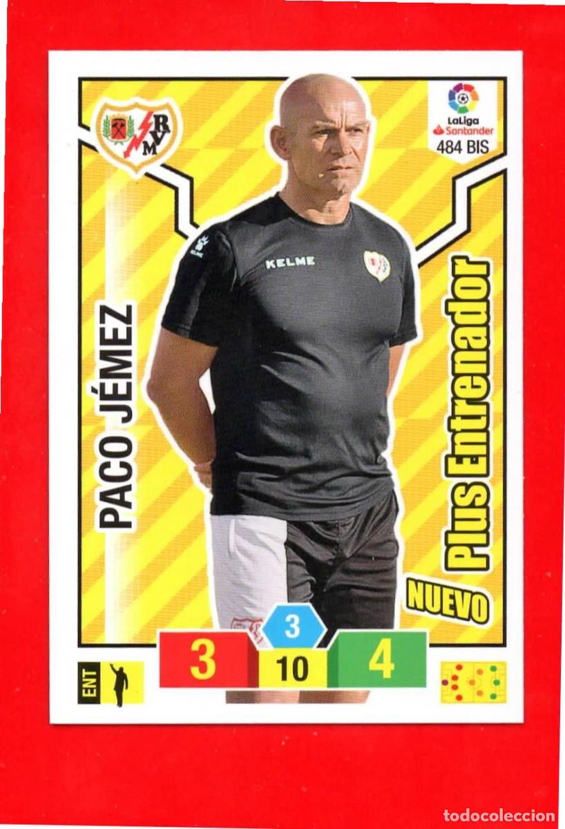 Cromos de F&uacute;tbol: 484 Bis Paco J&eacute;mez - RAYO VALLECANO - Entrenador - Adr Plus - Adrenalyn Liga 2018 2019 18 19 484Bis