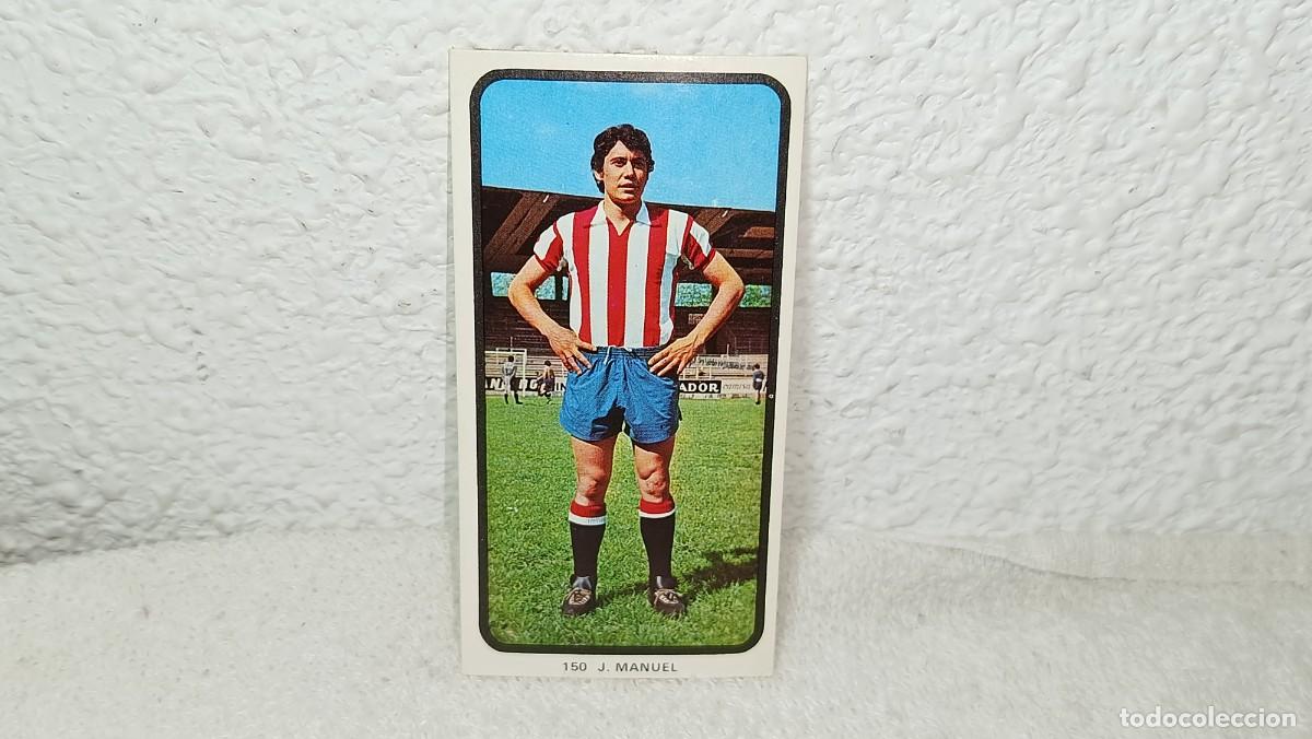 Cromos de F&uacute;tbol: ANTIGUO CROMO N&ordm; 150 JUAN MANUEL SPORTING GIJON RUIZ ROMERO CAMPEONATOS NACIONALES FUTBOL 1973 - 74