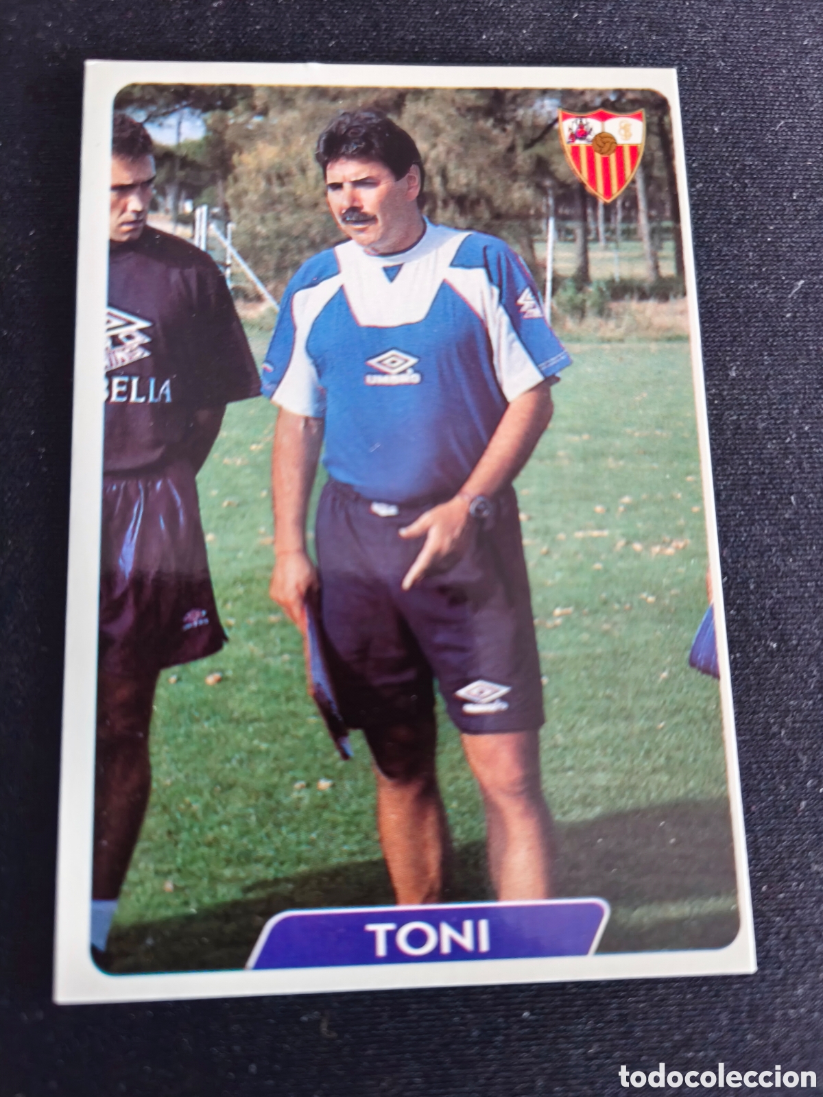 Cromos de F&uacute;tbol: 74 Toni Sevilla LAS FICHAS DE LA LIGA MUNDICROMO 1995 1996 95 96