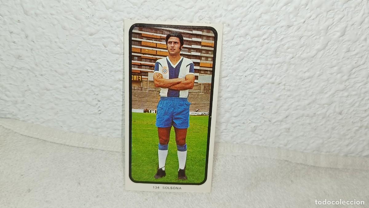 Cromos de F&uacute;tbol: ANTIGUO CROMO N&ordm; 134 SOLSONA ESPA&Ntilde;OL C.F RUIZ ROMERO CAMPEONATOS NACIONALES FUTBOL 1973 - 74