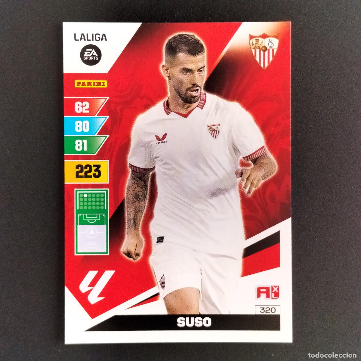 Cromos de F&uacute;tbol: 320 SUSO SEVILLA CROMOS ADRENALYN XL LALIGA CARD 2023 2024 23 214 PANINI