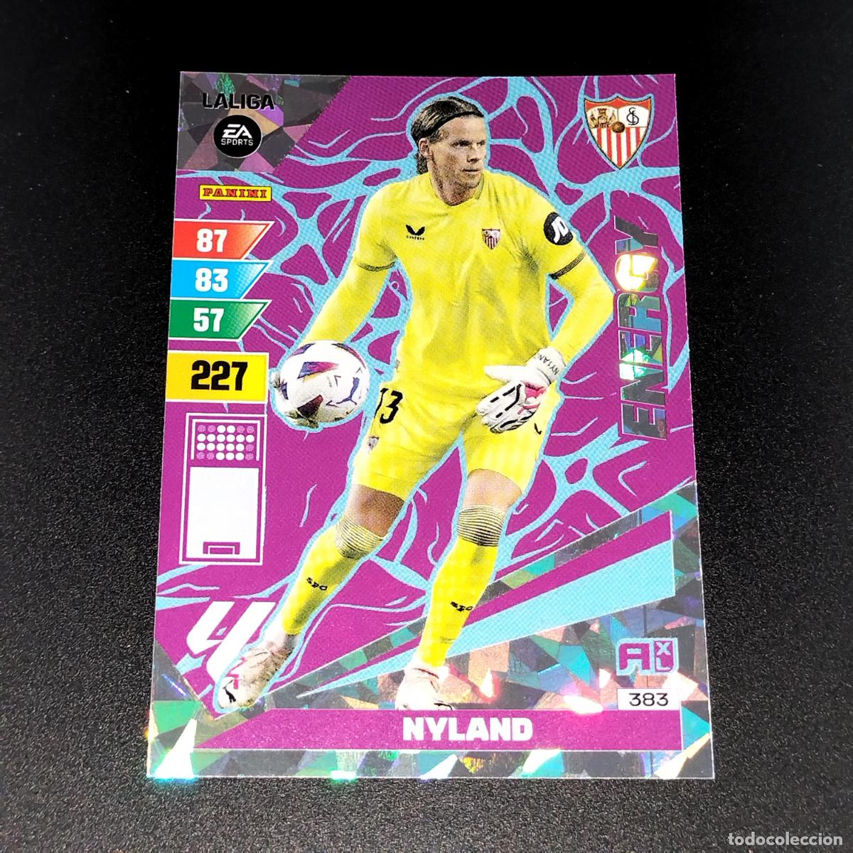 Cromos de F&uacute;tbol: 383 NYLAND ENERGY SEVILLA CROMOS ADRENALYN XL LALIGA CARD 2023 2024 23 214 PANINI
