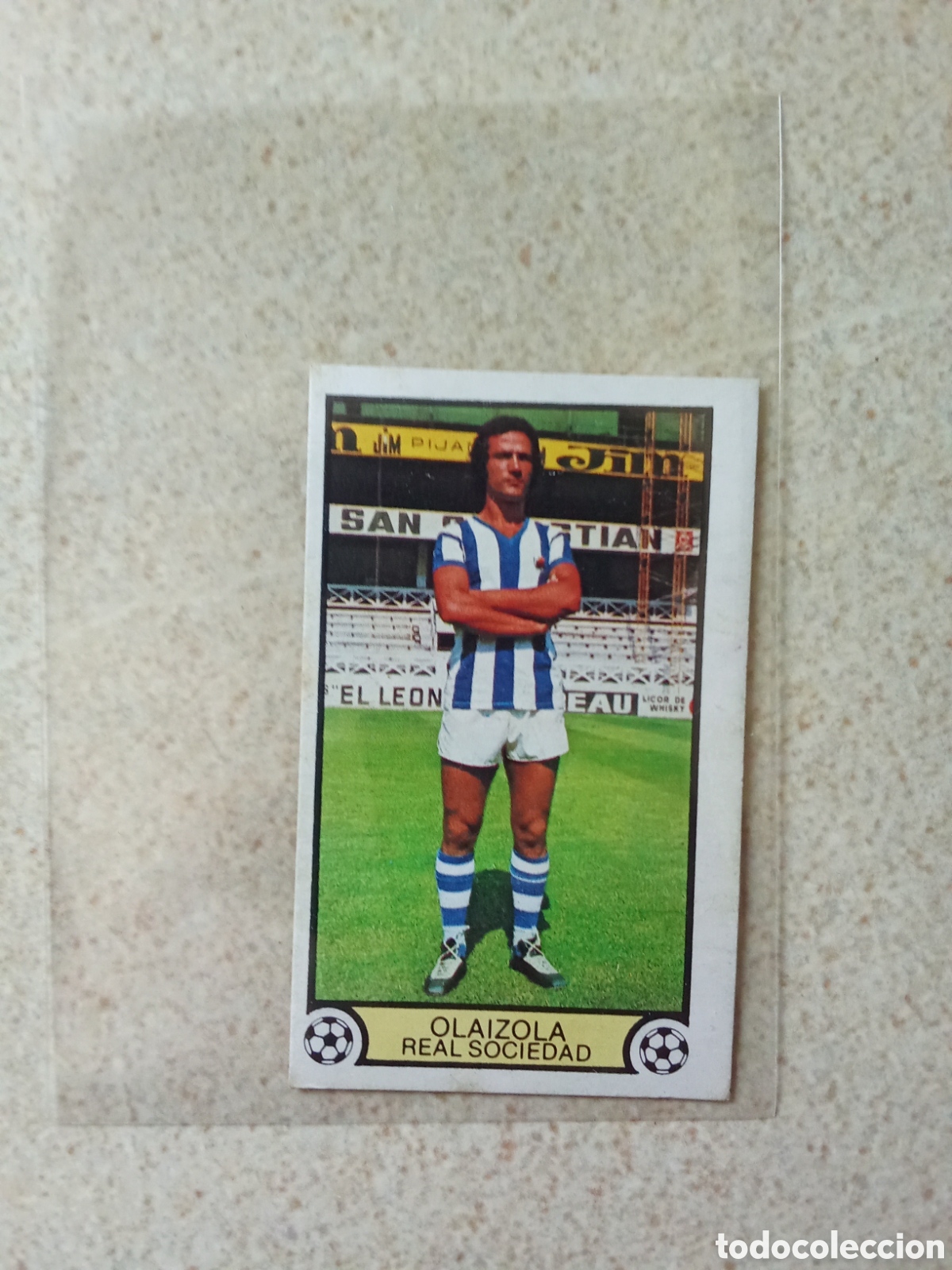 Cromos de F&uacute;tbol: OLAIZOLA REAL SOCIEDAD LIGA ESTE 1979 1980 79-80 NUNCA PEGADO