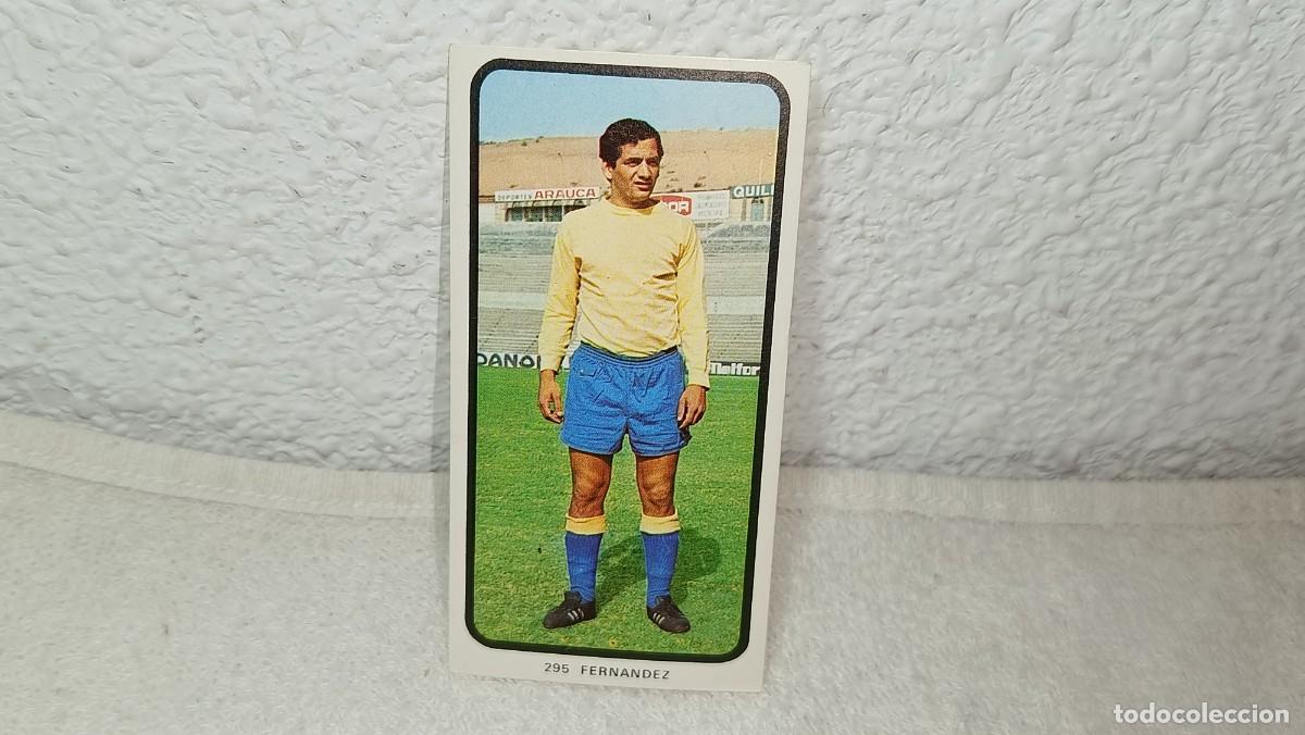 Cromos de F&uacute;tbol: ANTIGUO CROMO N&ordm; 295 FERNANDEZ LAS PALMAS C.F RUIZ ROMERO CAMPEONATOS NACIONALES FUTBOL 1973 - 74