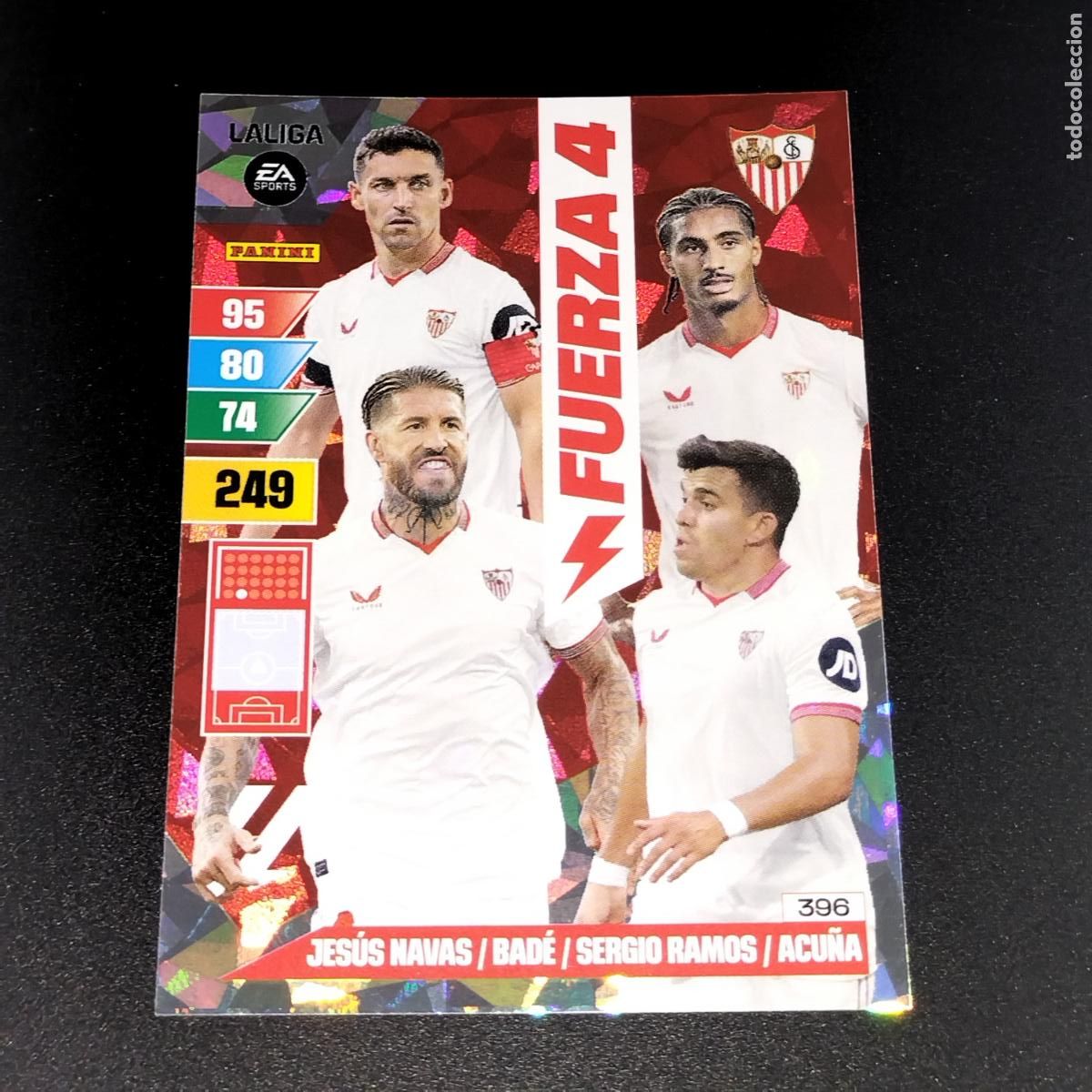 Cromos de F&uacute;tbol: 396 FUERZA 4 SERGIO RAMOS NAVAS BADE SEVILLA CROMOS ADRENALYN XL LALIGA CARD 2023 2024 23 214 PANINI