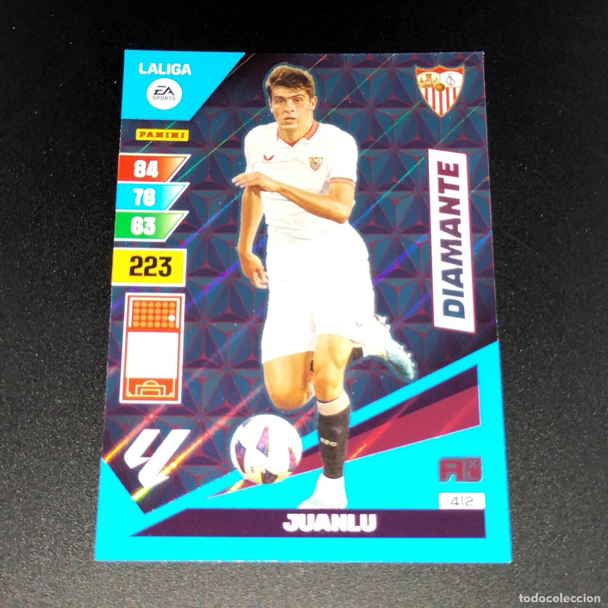 Cromos de F&uacute;tbol: 412 JUANLU DIAMANTE SEVILLA CROMOS ADRENALYN XL LALIGA CARD 2023 2024 23 214 PANINI