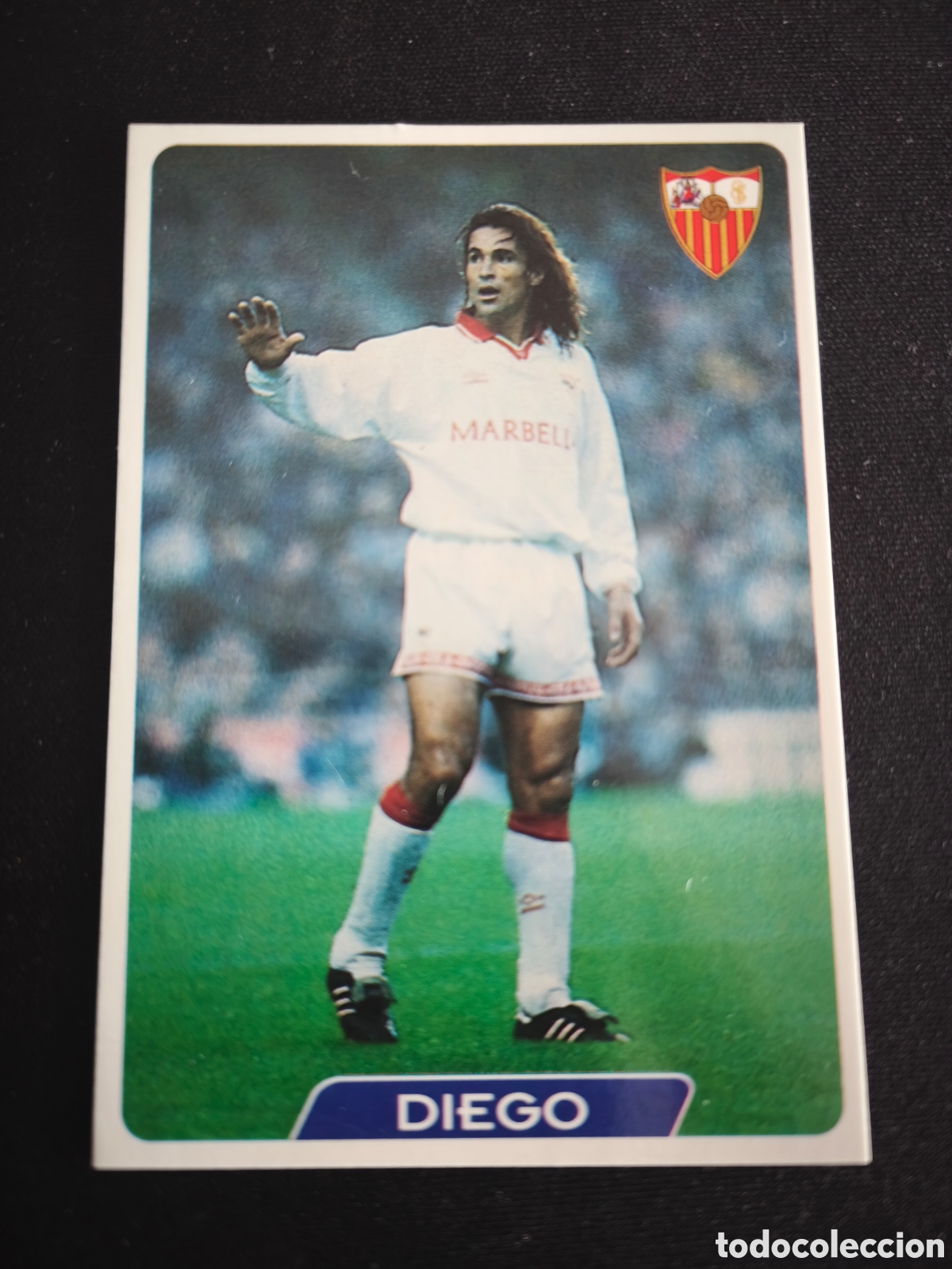 Cromos de F&uacute;tbol: 86 Diego Sevilla LAS FICHAS DE LA LIGA MUNDICROMO 1995 1996 95 96