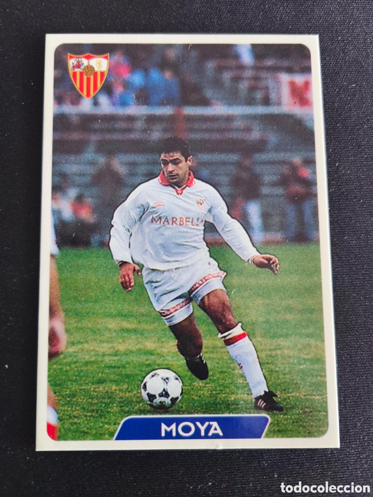 Cromos de F&uacute;tbol: 88 Moya Sevilla LAS FICHAS DE LA LIGA MUNDICROMO 1995 1996 95 96